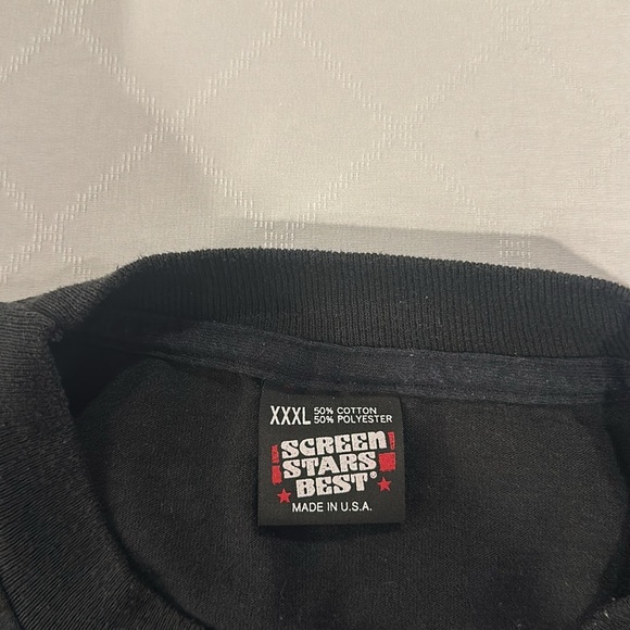 Vintage 80’s 90’s Screen stars best Chevron Black Men's T-Shirt XXXL - Picture 3 of 4